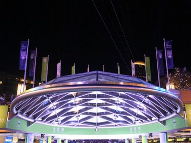Robson Square Ice Rink Vancouver, British Columbia Olympic Venue straight on view